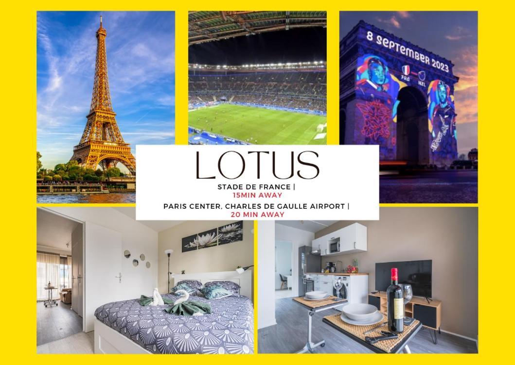 Le Lotus - Self Checkin - 20Min From Paris - Free Parking Around Leilighet Drancy Eksteriør bilde